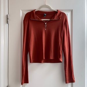 Wild Fable Quarter Zip Long Sleeve Sz-Lg